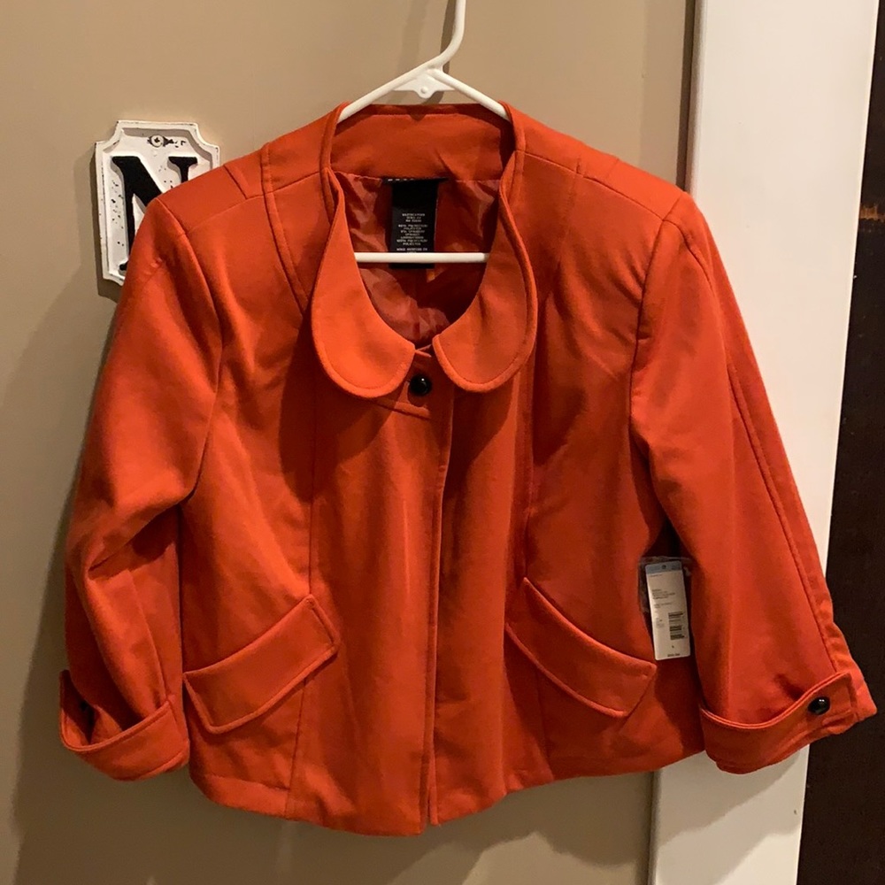 NWT! Metaphor short orange jacket